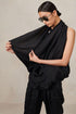 Parachute Silk High Neck Cross Over Vest Urban Zen